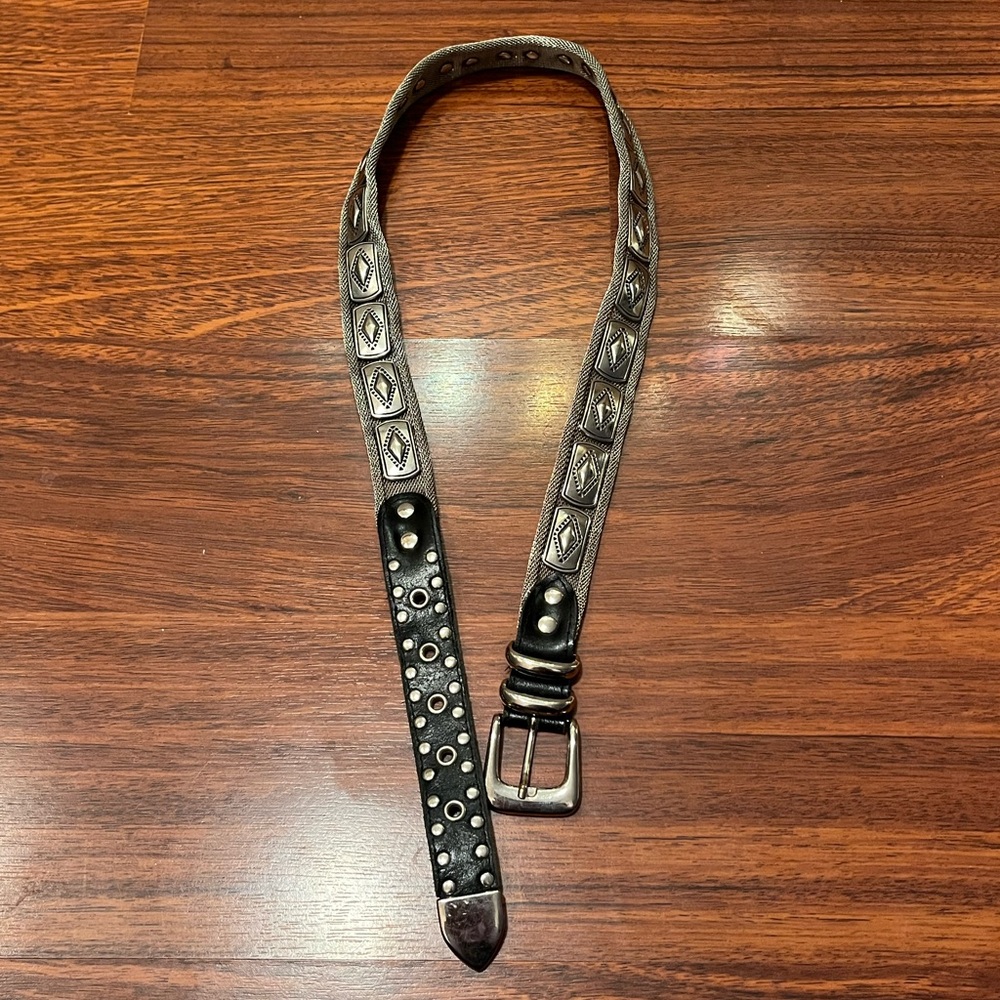 Leather & Metal Vintage Belt